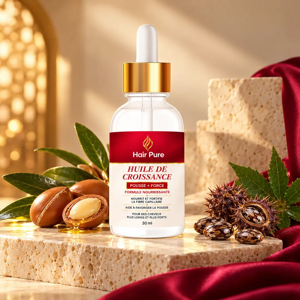 زيت Hair Pure 30 مل مع الأرغان والخروع