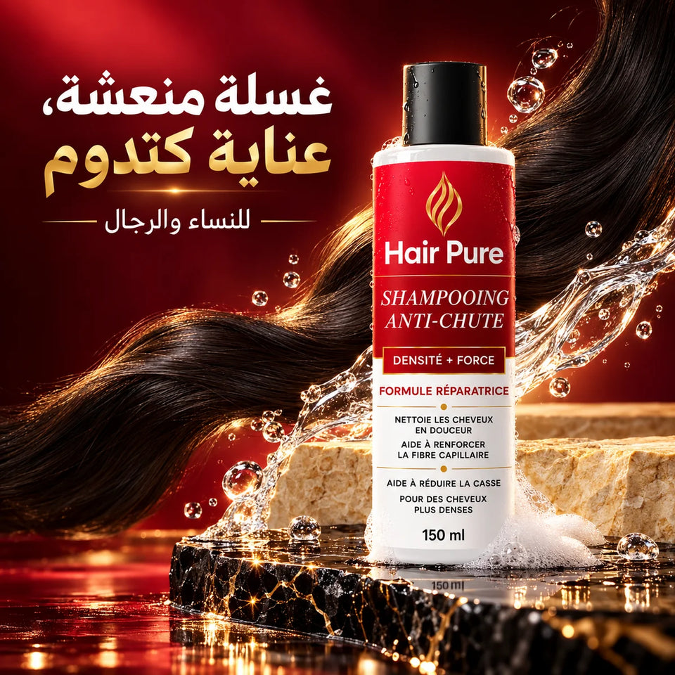 غسلة منعشة وعناية كتدوم مع Hair Pure