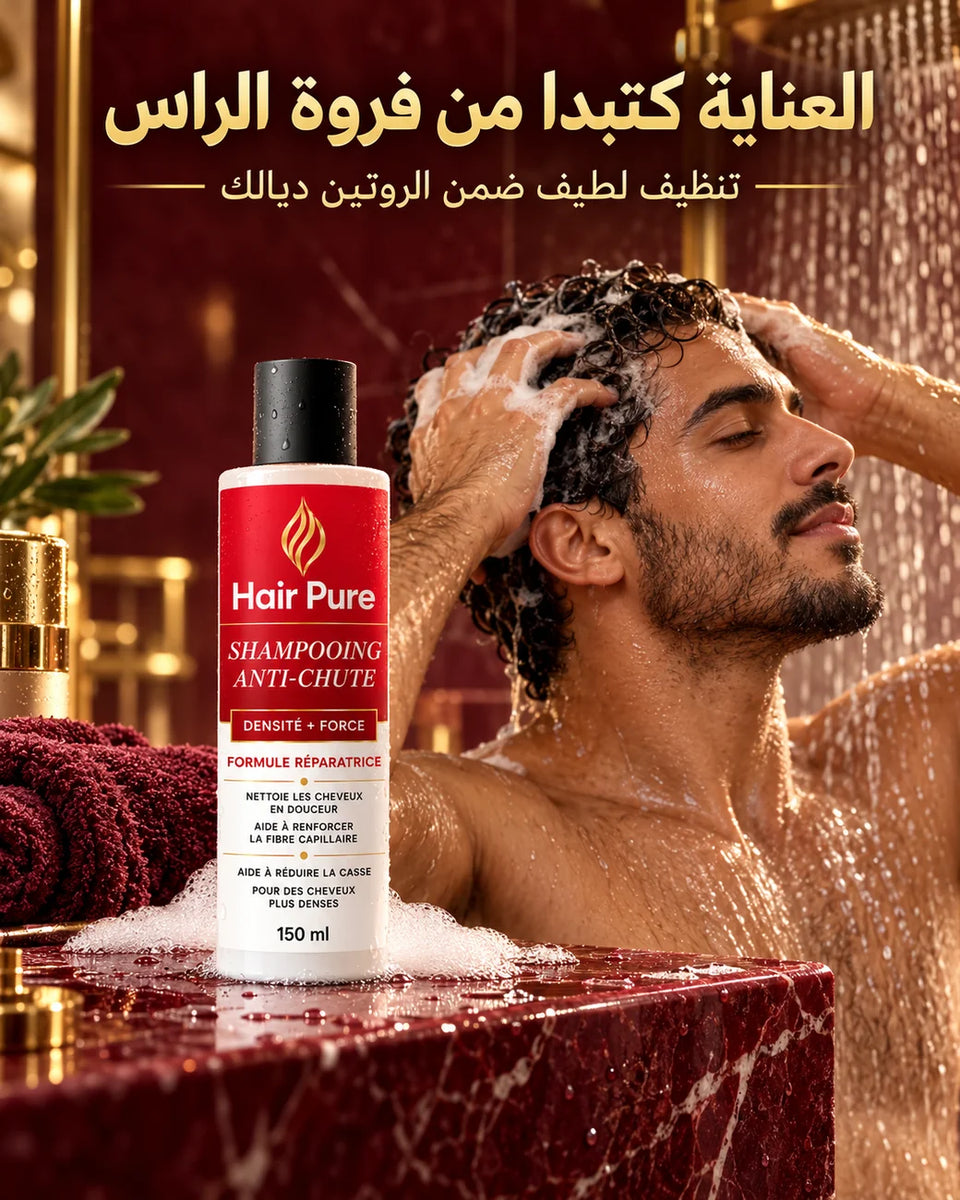 تنظيف فروة الرأس بلطف بشامبو Hair Pure