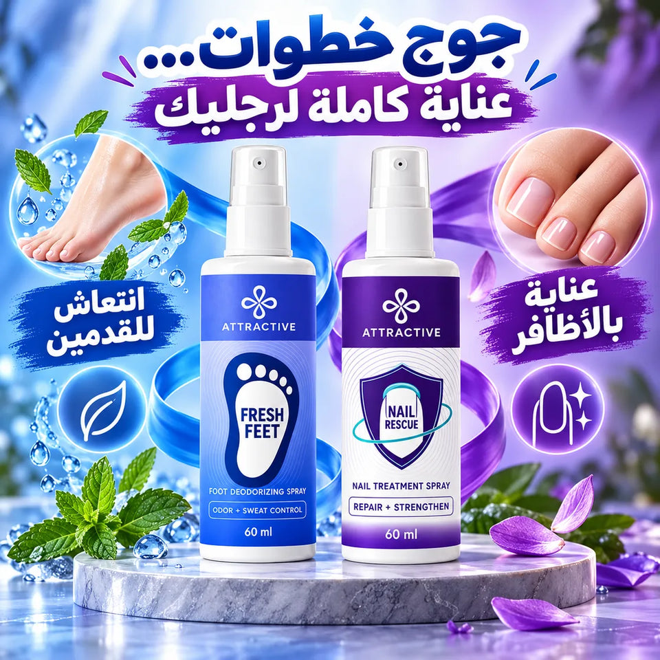 باك العناية بالرجلين، Fresh Feet وNail Rescue