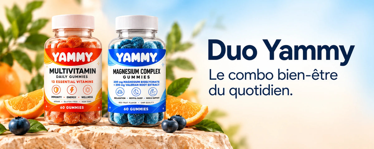 Duo Yammy : Multivitamin et Magnesium Complex gummies